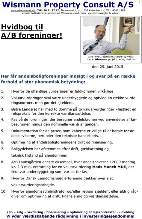 Hvad skal vi med valuarvurderinger på andelsboligforeninger.